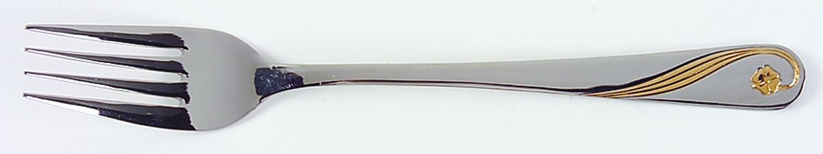 M4S2 (Stainless, Gold Acct, 18-0) Individual Salad Fork by Maas Silver-1