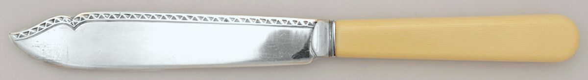 M5S1 (Silverplate) Individual Fish Knife with Silverplate Blade by Mathers & Son-1