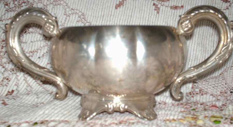 429 (Silverplate, Hollowware) Sugar Bowl No Lid by Marlboro Plate-1