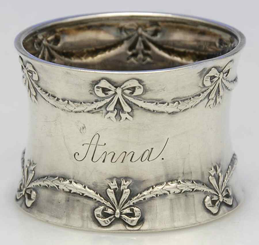 MMY1 (Sterling, Hollowware) Napkin Ring by Martin Mayer-1