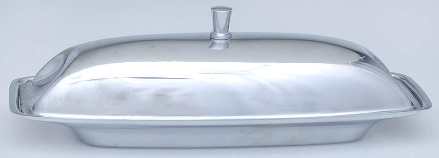 ChromeHollowware 1/4 Pound Covered Butter Dish by Milbern Creations-1