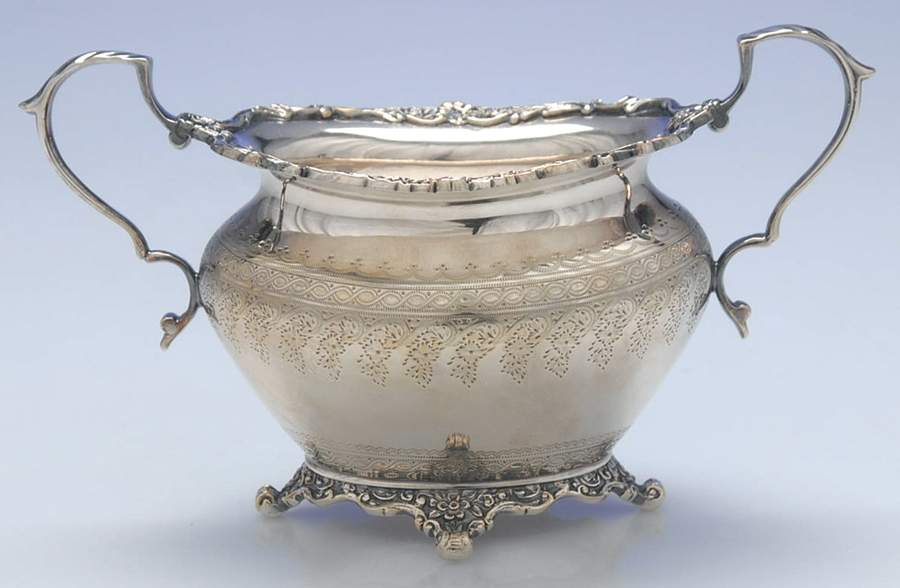 306677 (Sterling, Hollowware) Mini Open Sugar Bowl by Mappin Brothers-1