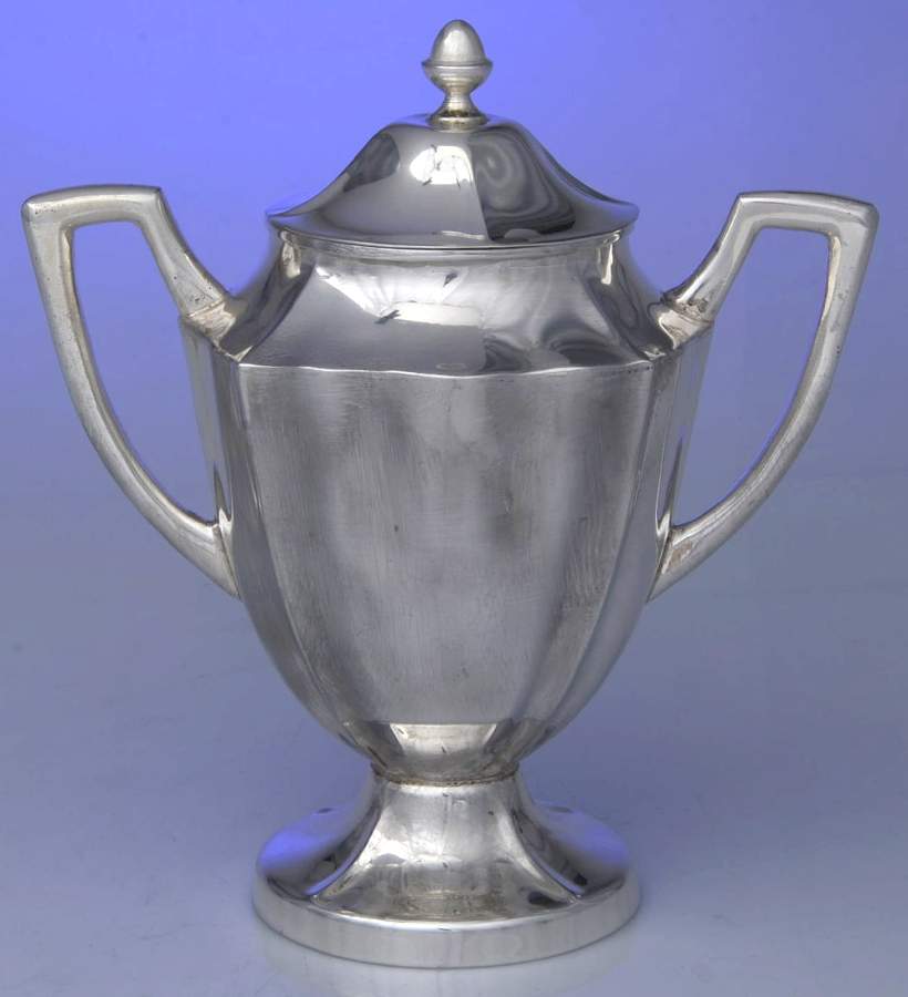 267 (Sterling, Hollowware) Sugar Bowl & Lid by Maciel-1