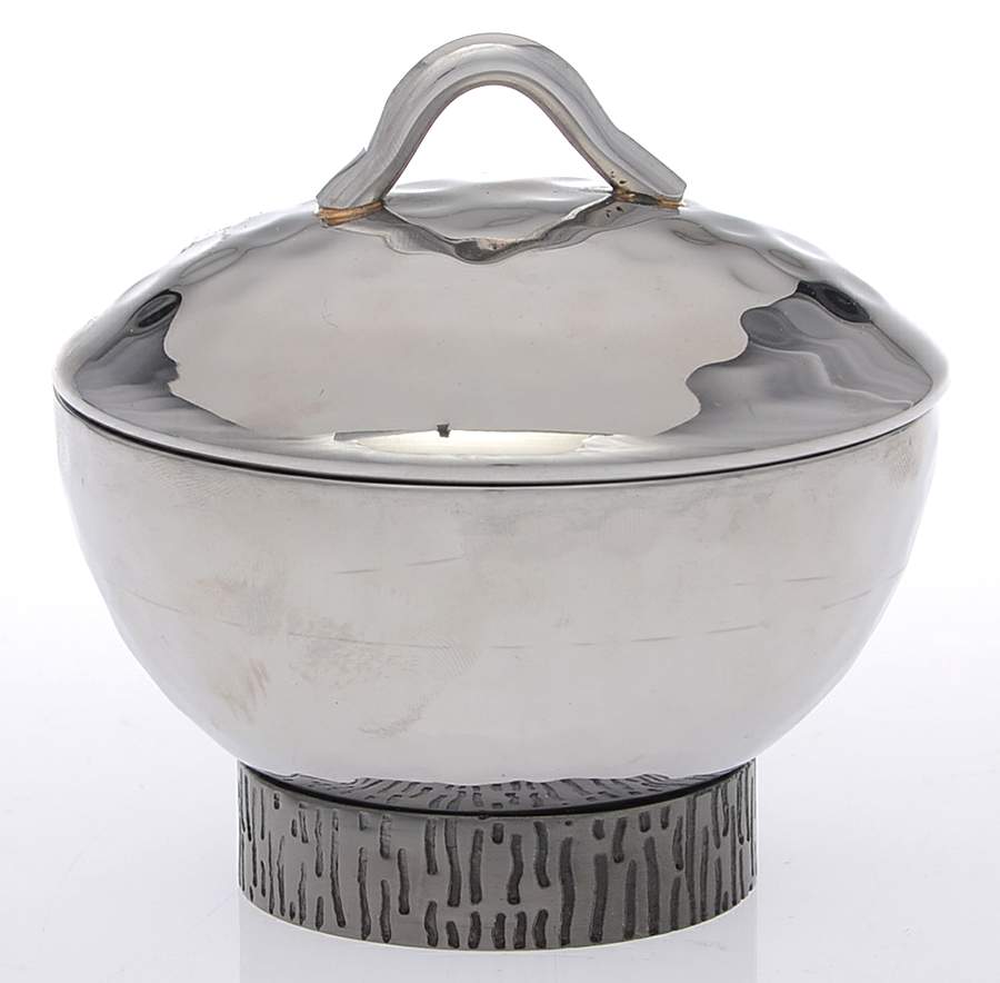 Silvana (Stainless, Hollowware) Sugar Bowl with Lid by Mary Jurek Design-1