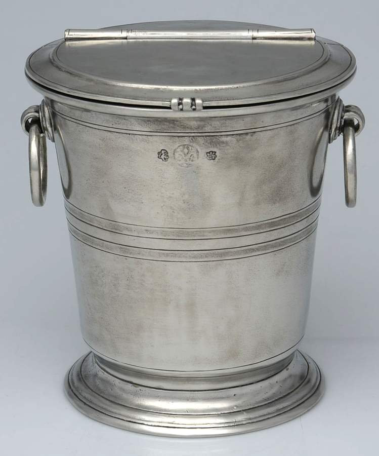 Pewter Hollowware Ice Bucket by Match Pewter-1