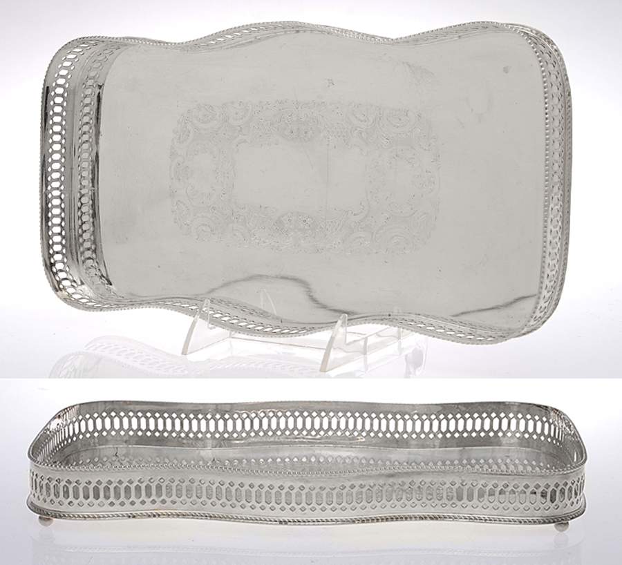 2022 (Silverplate, Hollowware) 13" Gallery Tray by Marlboro Plate-1