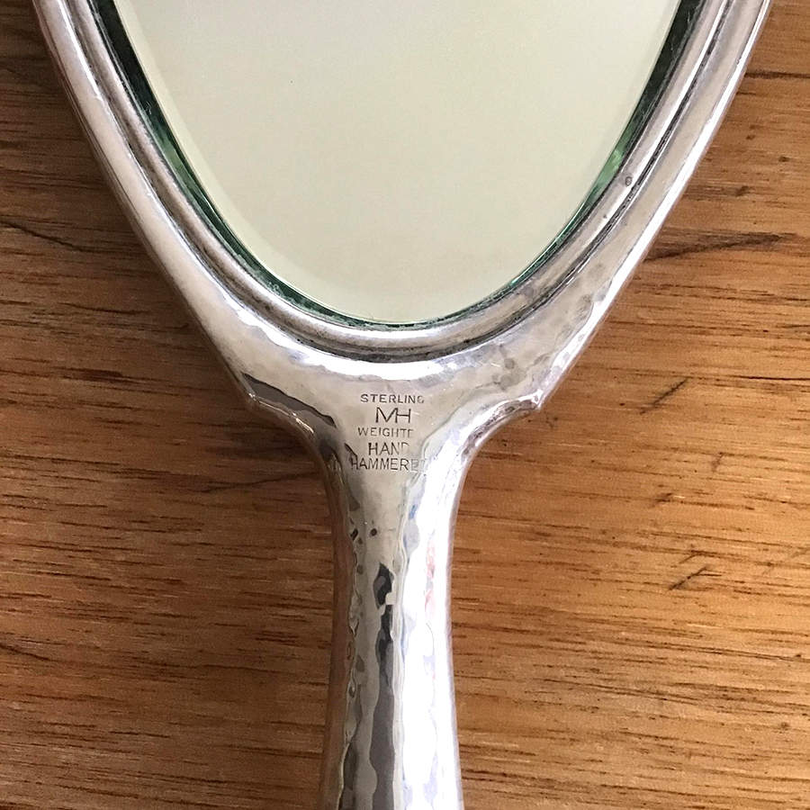 Mfm1 (Sterling, Hollowware) Mirror with Handle by Moore & Hofman-1