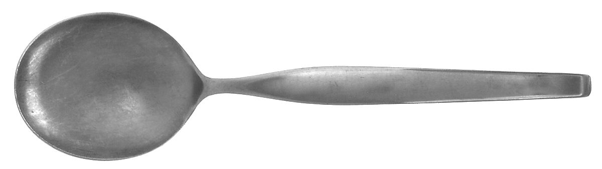 Fantasy (Stainless) Round Bowl Soup Spoon (Gumbo) by Noritake Silver-1