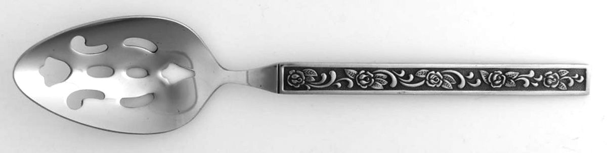 Costellano-Davao (Stainless) Pierced Tablespoon (Serving Spoon) by Nasco-1