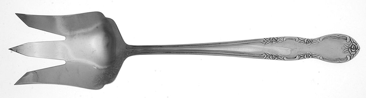 Elizabethan II (Stainless) Oversize Solid Salad Servng Fork by Nasco-1
