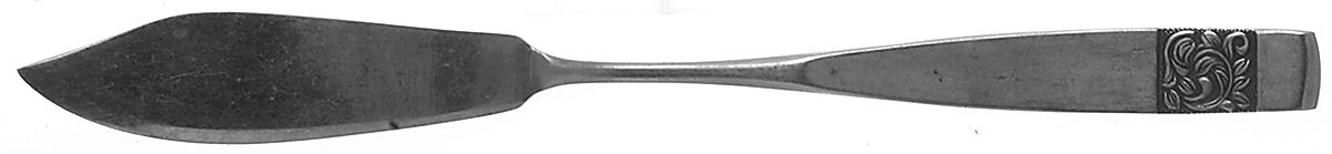 Black Rose (Stainless) Flat Handle Master Butter Knife by National Stainless-1