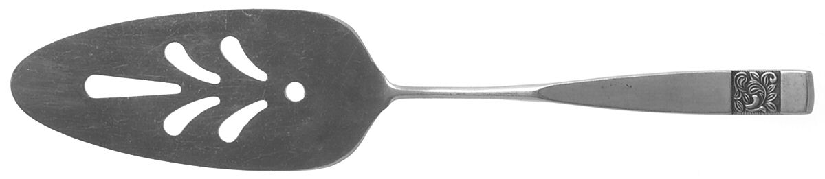 Black Rose (Stainless) Pierced All Stainless Pie Server by National Stainless-1