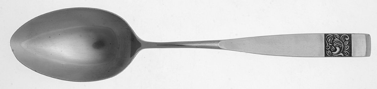 Black Rose (Stainless) Tablespoon (Serving Spoon) by National Stainless-1