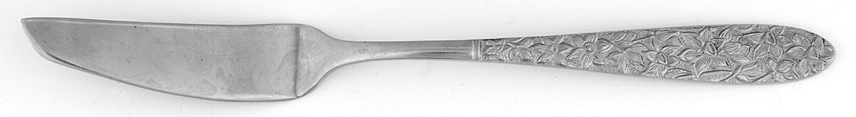 Narcissus (Stainless) Flat Handle Master Butter Knife by National Stainless-1