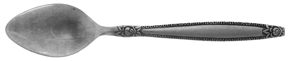 Rose Border (Stainless) Teaspoon by National Stainless-1