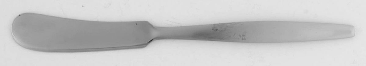 Portrait (Stainless) Flat Handle Butter Spreader by National Stainless-1