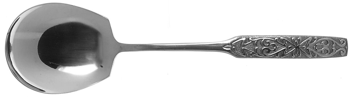 Valinda (Stainless) Solid Smooth Casserole Spoon by National Stainless-1