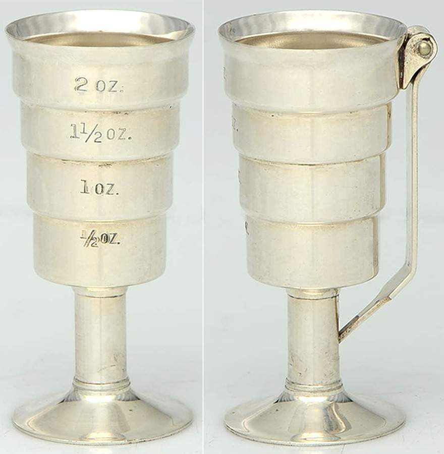 Silverplate Hollowware Mechanical Jigger by Napier Company-1