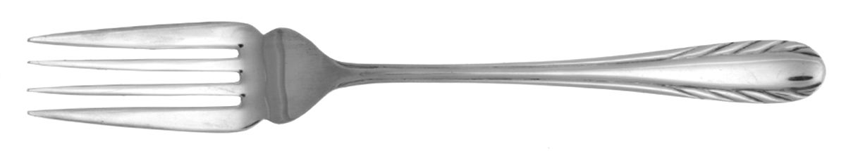 Wheat (Silverplate) Large Solid Cold Meat Serving Fork by Nakazato-1