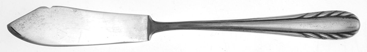 Wheat (Silverplate) Flat Handle Master Butter Knife by Nakazato-1