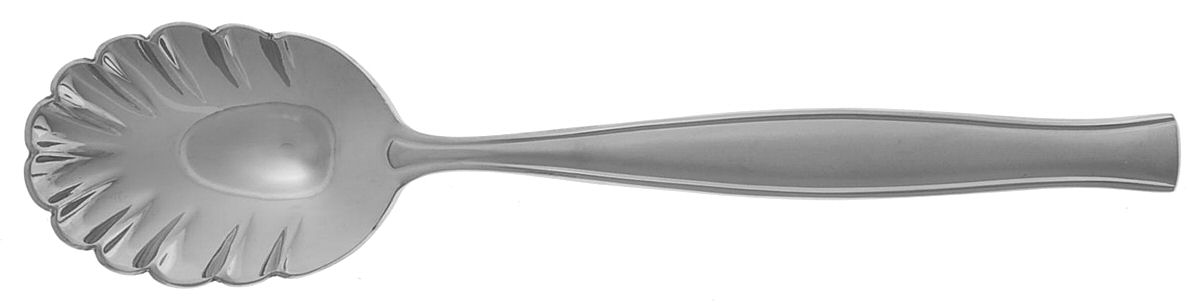 Satin Slip (Stainless) Sugar Shell Spoon by Nicole Miller-1