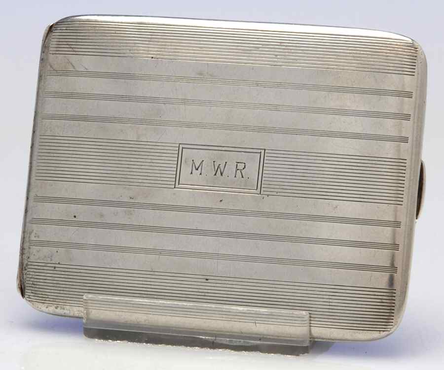 570-299 (Sterling, Hollowware) Cigarette Case by Napier Company-1