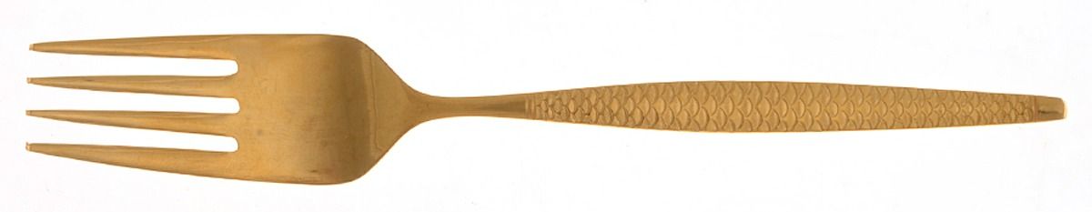 Golden la Concha (Gold Electroplate) Individual Salad Fork by National Stainless-1