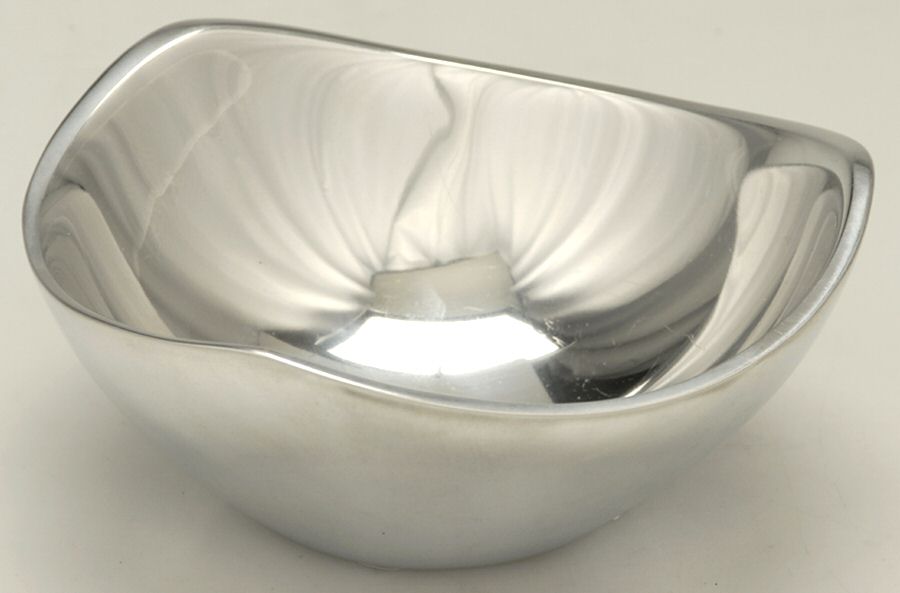Tri-Corner (Hollowware, Metal) 5" Triangular Bowl by Nambe-1