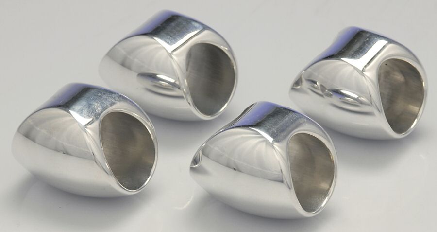 Flame (Metal, Hollowware) Napkin Ring - Set of 4 by Nambe-1