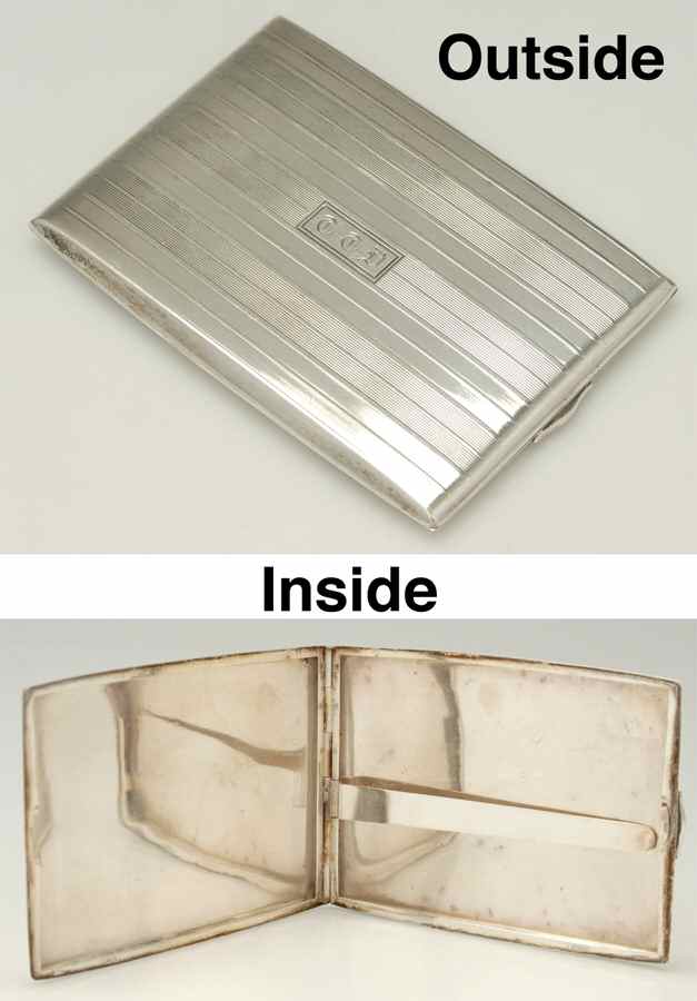 654 (Sterling, Hollowware) Cigarette Case by Napier Company-1
