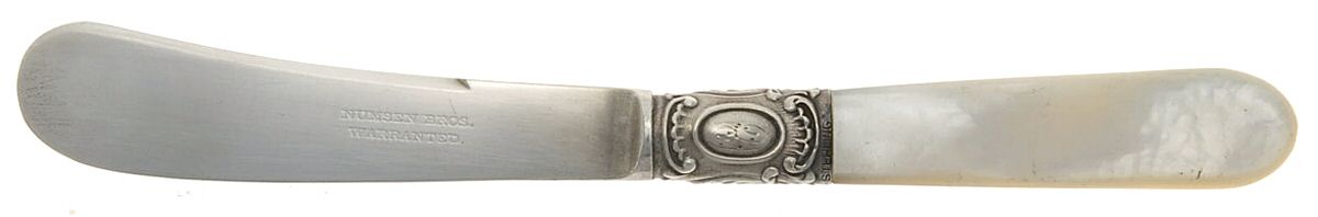 Pearl Handle Flatware 1 (Sterling) Pearl Handle Butter Spread/Paddle by Numsen Bros.-1