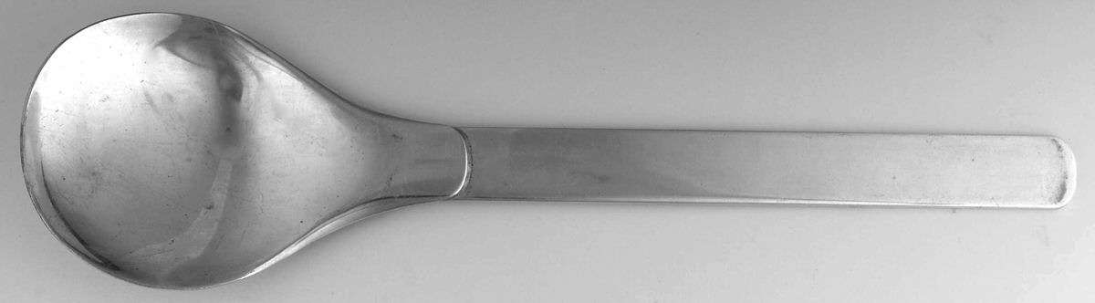 NAL7 (Silverplate) Solid Salad Serving Spoon by Napier Company-1