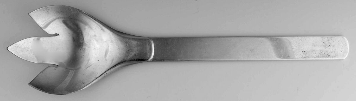 NAL7 (Silverplate) Solid Salad Serving Fork by Napier Company-1