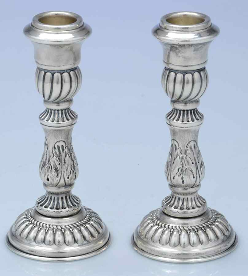 Sterling Hollowware Pair of 5" Candlesticks by Netafim-1