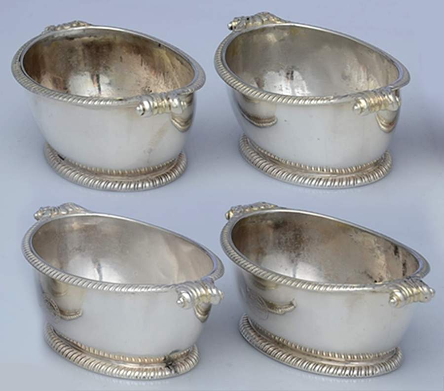 Sterling Hollowware Open Salt Master - Set of 4 by Napthali Hart-1