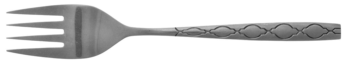 Caledonia (Stainless) Medium Solid Cold Meat Serving Fork by Oneida Silver-1