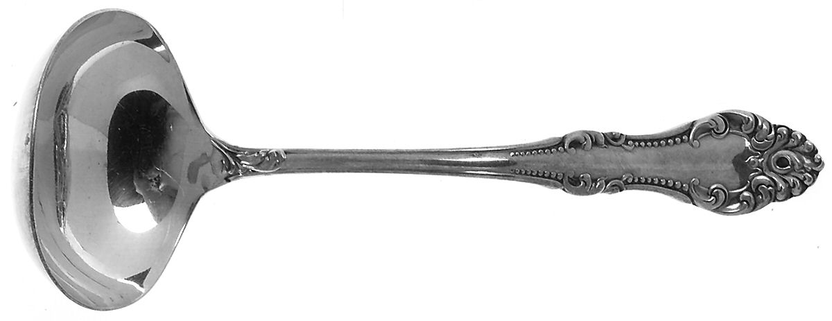 Carlton (Silverplate, 1898) Solid Gravy Ladle by Oneida Silver-1