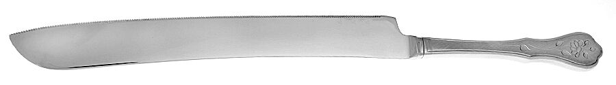 Dighton Rose (Stainless) Wedding Cake Knife with Stainless Blade HC by Oneida Silver-1