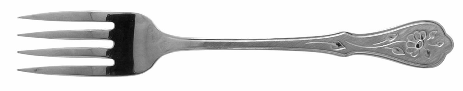 Dighton Rose (Stainless) Fork by Oneida Silver-1
