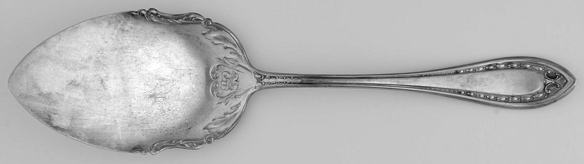Extra Coin Silverplate Three (Silverplate) Large Solid Pie Knife by Oneida Silver-1