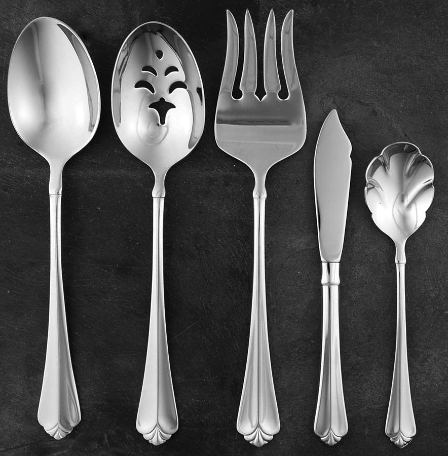 Juilliard (Stainless) 5 Piece Hostess Set by Oneida Silver-1
