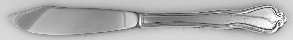 Croydon (Silverplate) Individual Fish Knife with Stainless Blade by Oneida Silver-1