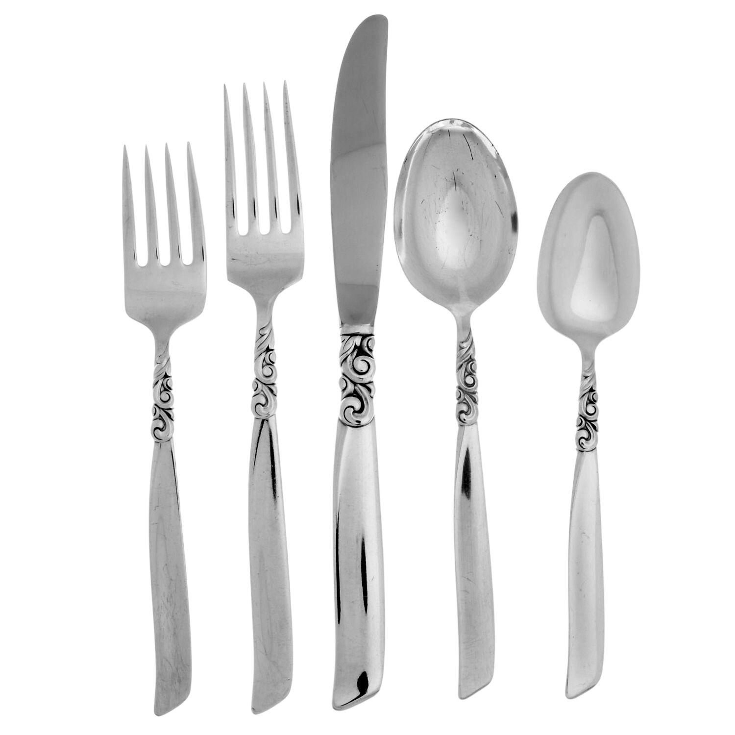 South Seas (Silverplate, 1955) 40 Piece Estate Set by Oneida Silver-1