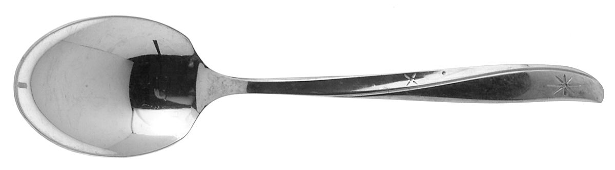 Twin Star (Stainless) Sugar Spoon by Oneida Silver-1