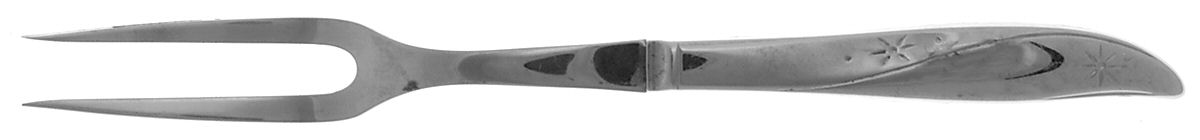 Twin Star (Stainless) Large Stainless-Prong Roast Carving Fork by Oneida Silver-1