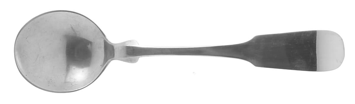 Fiddleback-Old (Sterling, 1810) Round Bowl Soup Spoon (Bouillon) by Old Newbury-1