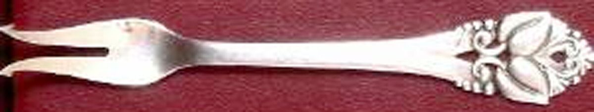 Greta (Sterling) Short Handle Pickle/Olive Fork by OV Mogensen-1
