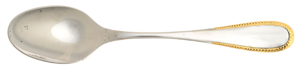 Crystal Palace (Stainless, Gold Acct) Teaspoon by Oxford Hall-1