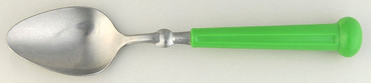 Fashion Wear-Lime Green (Stainless) Place/Oval Soup Spoon by Oxford Hall-1