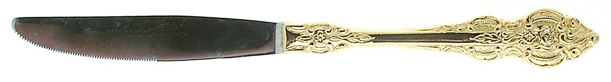 Golden Sutherland (Gold Electroplate) Modern Hollow Knife by Oxford Hall-1